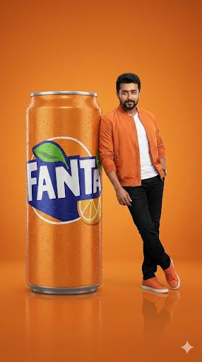 Hyper-realistic Studio Portrait with Oversized Product Integration (Sprite) - Image 1