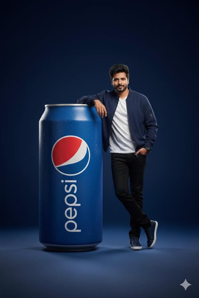 Hyper-realistic Studio Portrait with Oversized Product Integration (Sprite) - Image 4