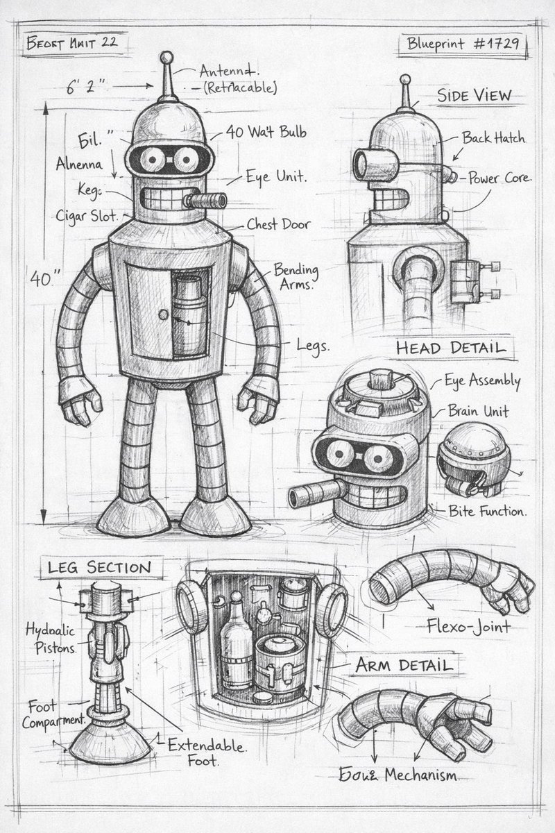 Pencil Sketch Schematic - Image 1
