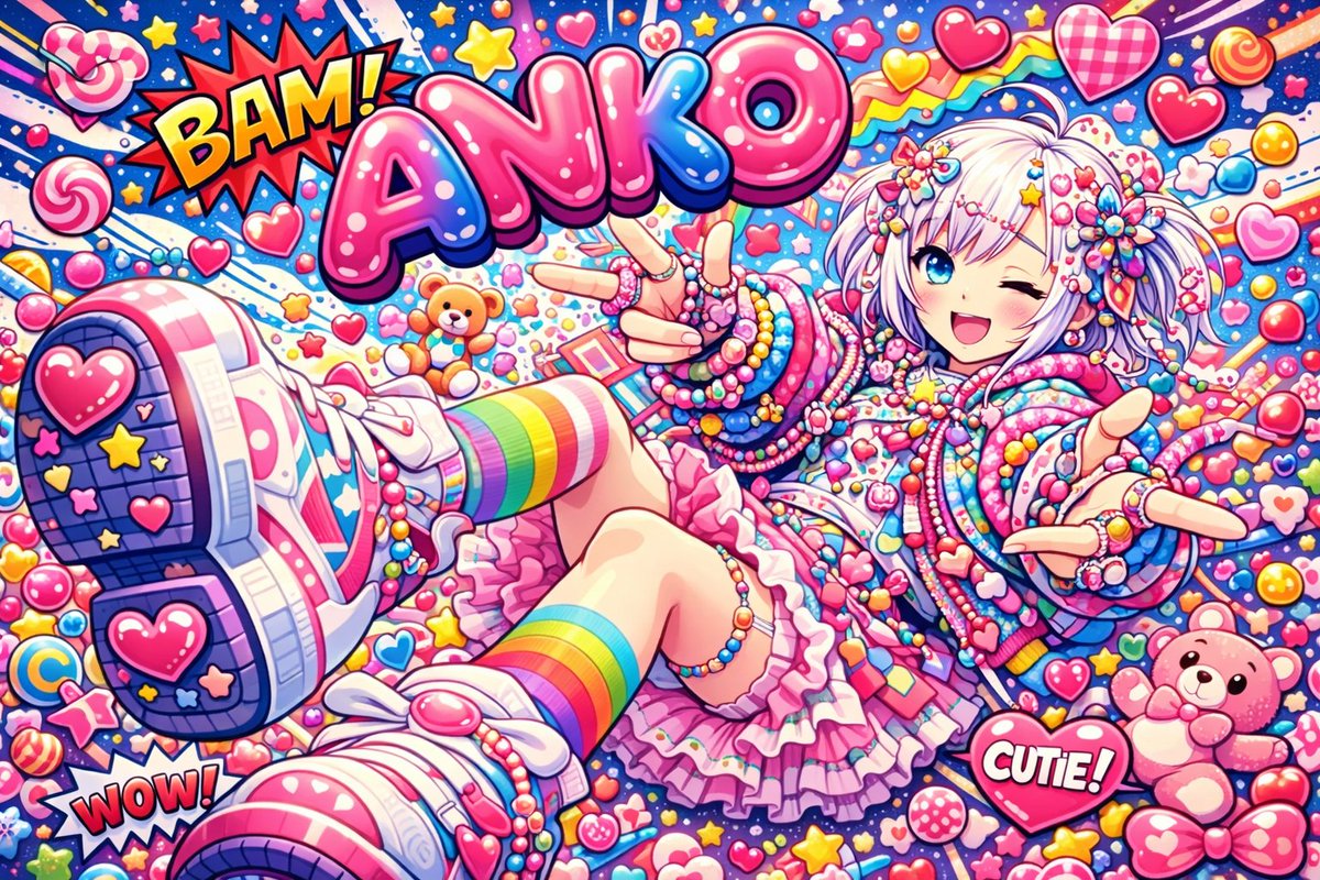 Harajuku Decora Pop Art Poster of Aniko - Image 2