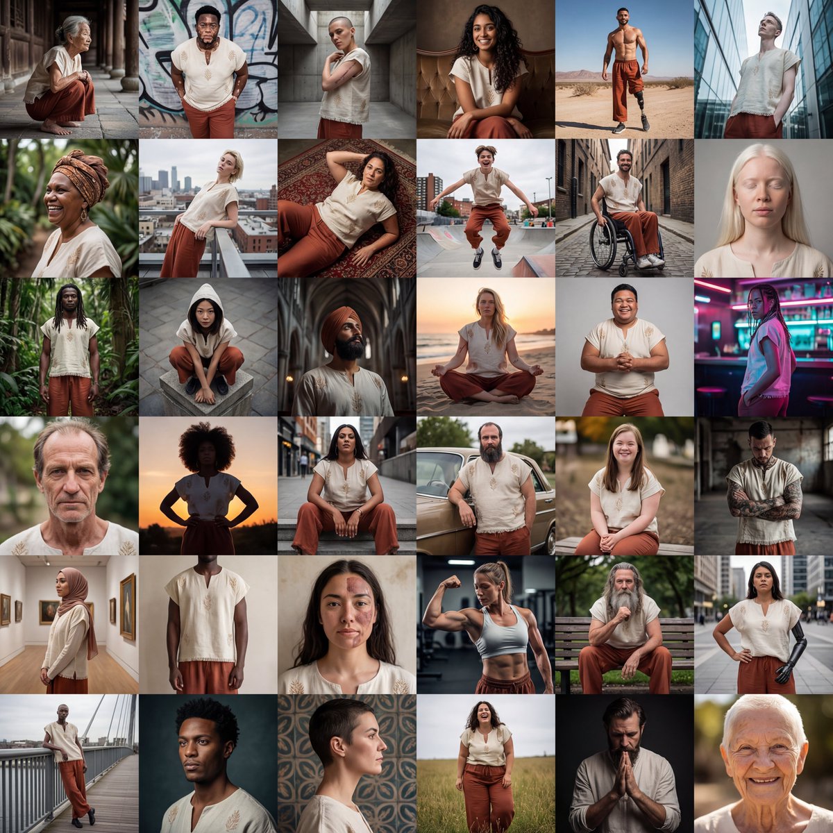 Diverse Fashion Editorial Grid 2