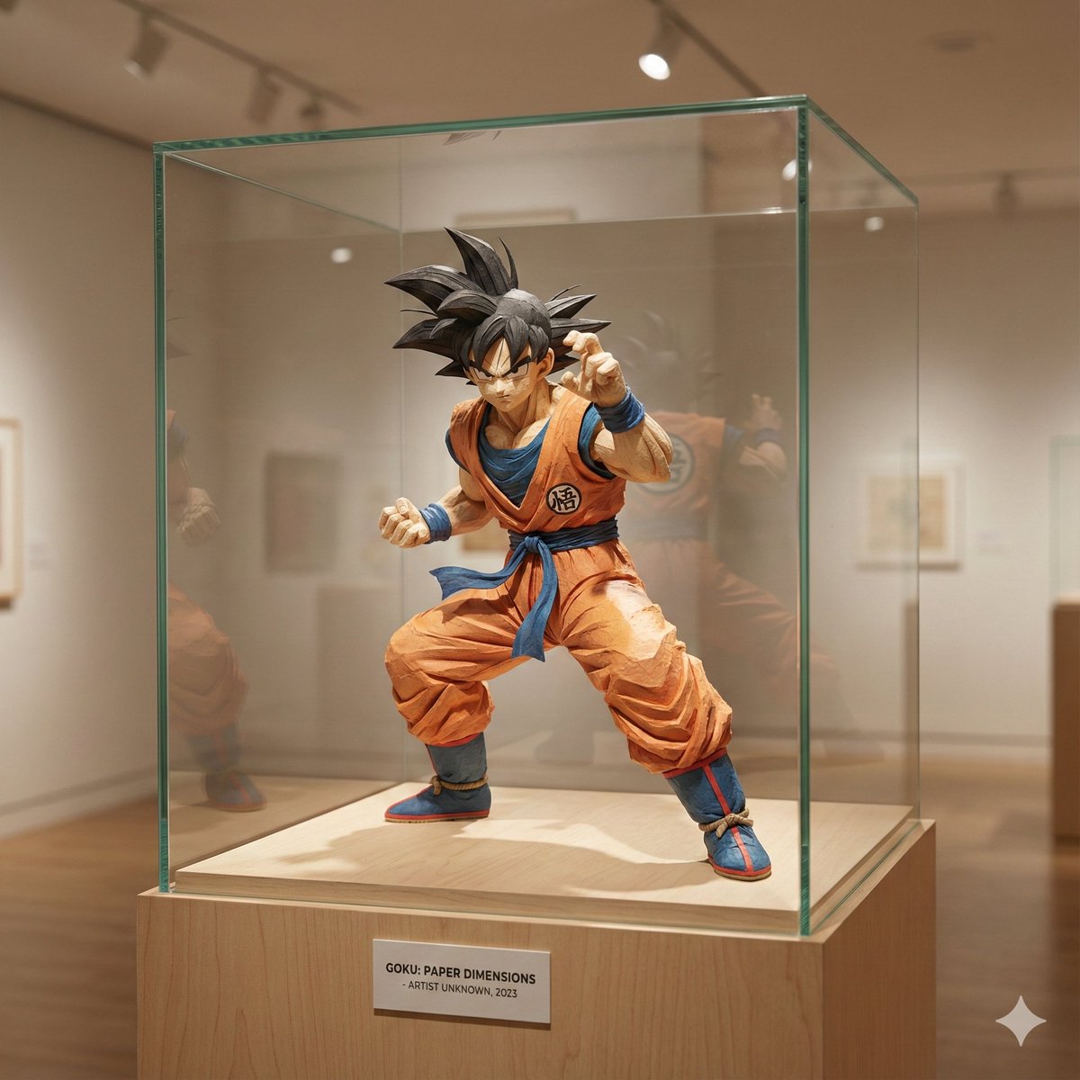 Cartoon Character Paper Sculpture Museum Display 4