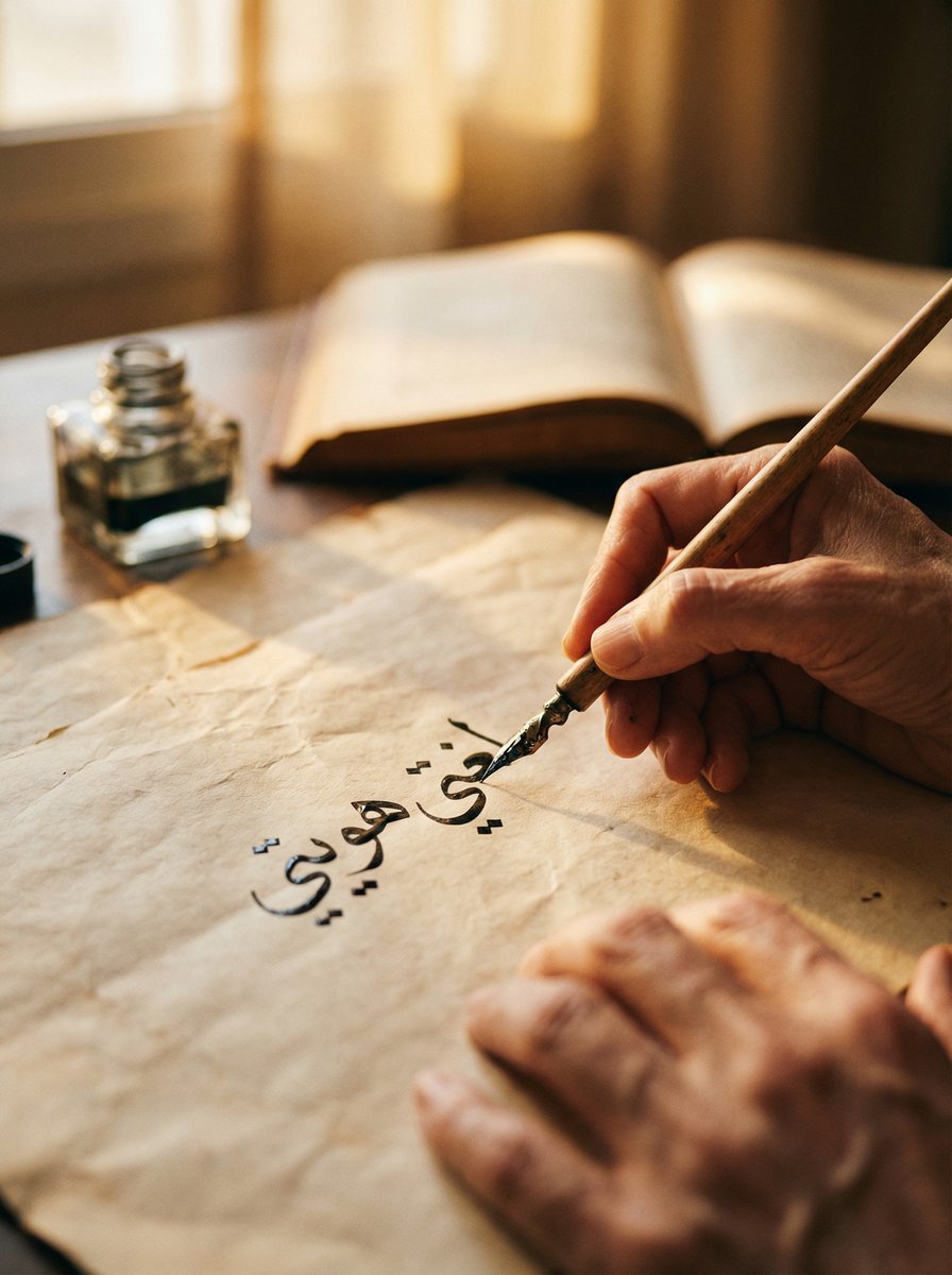 Cinematic Arabic Calligraphy Image Generation Prompt