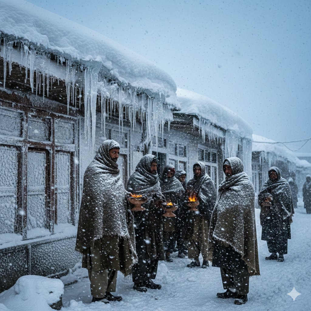 8K Ultra-Realistic Kashmir Winter Scene Prompt 3