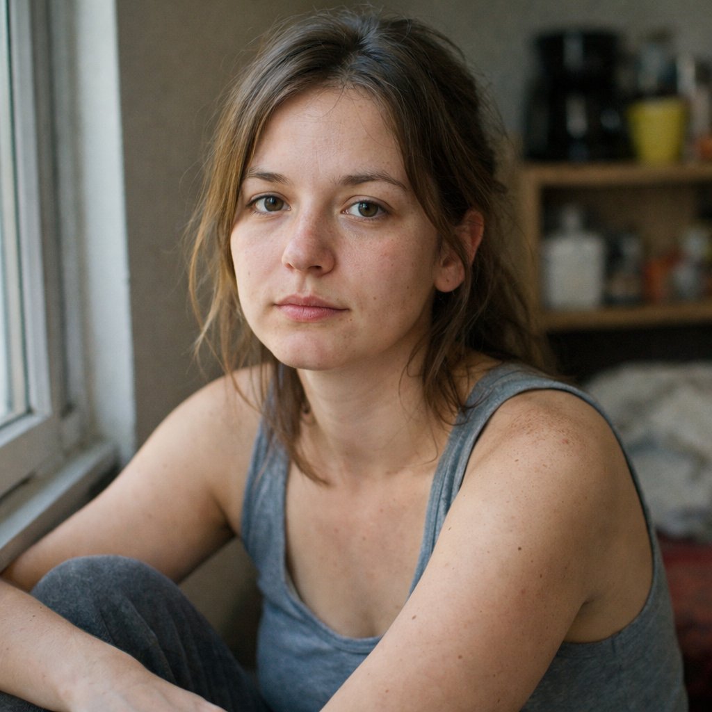 Realistic Candid Portrait Comparison Prompt