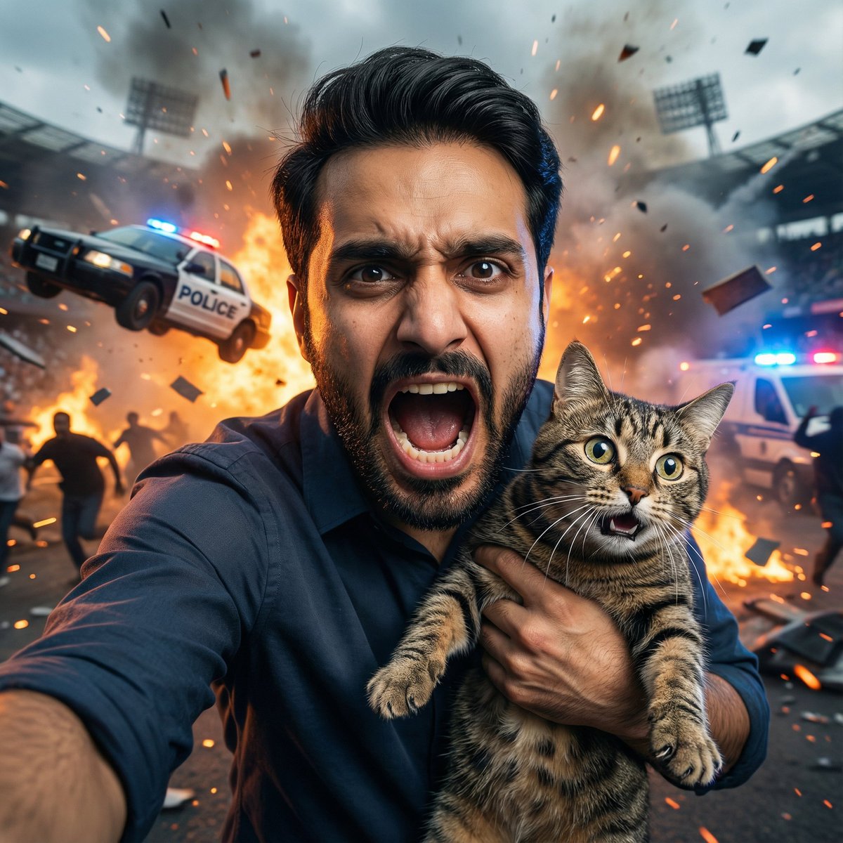 Comic / Storyboard - Cinematic Action Scene Identity Preservation Prompt - 1