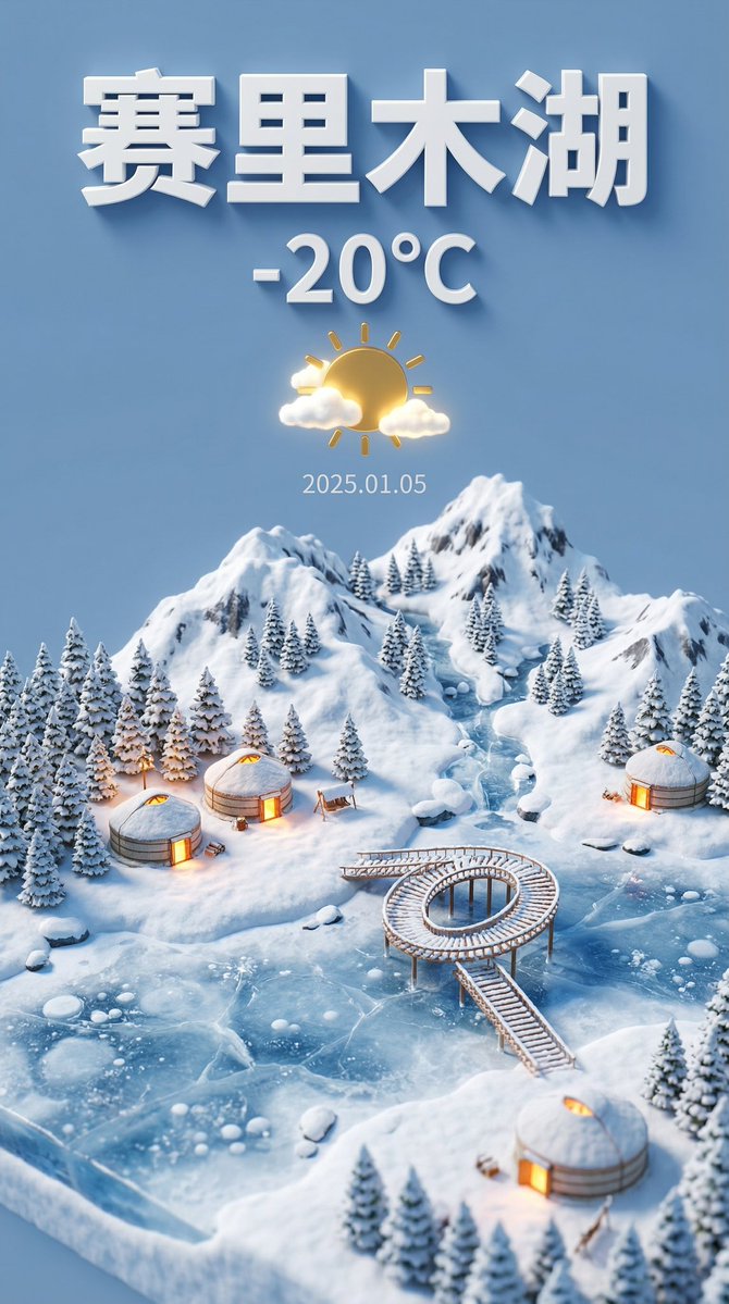 Tilt-Shift Miniature Landscape of Sayram Lake