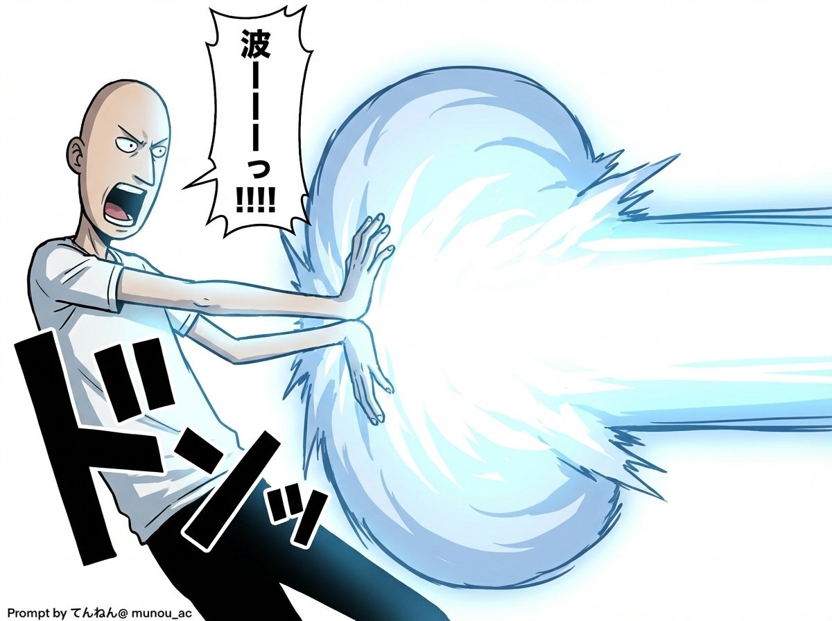 Comic / Storyboard - Kamehameha Attack Image Generation (Technical Prompt) - 1