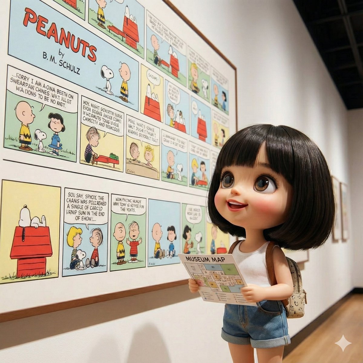 Character Visiting a Museum 2