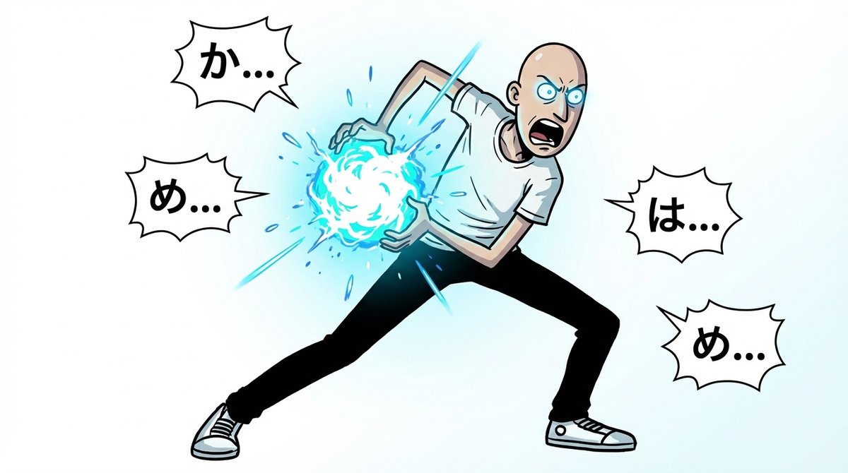 Comic / Storyboard - Kamehameha Attack Image Generation (Technical Prompt) - 2