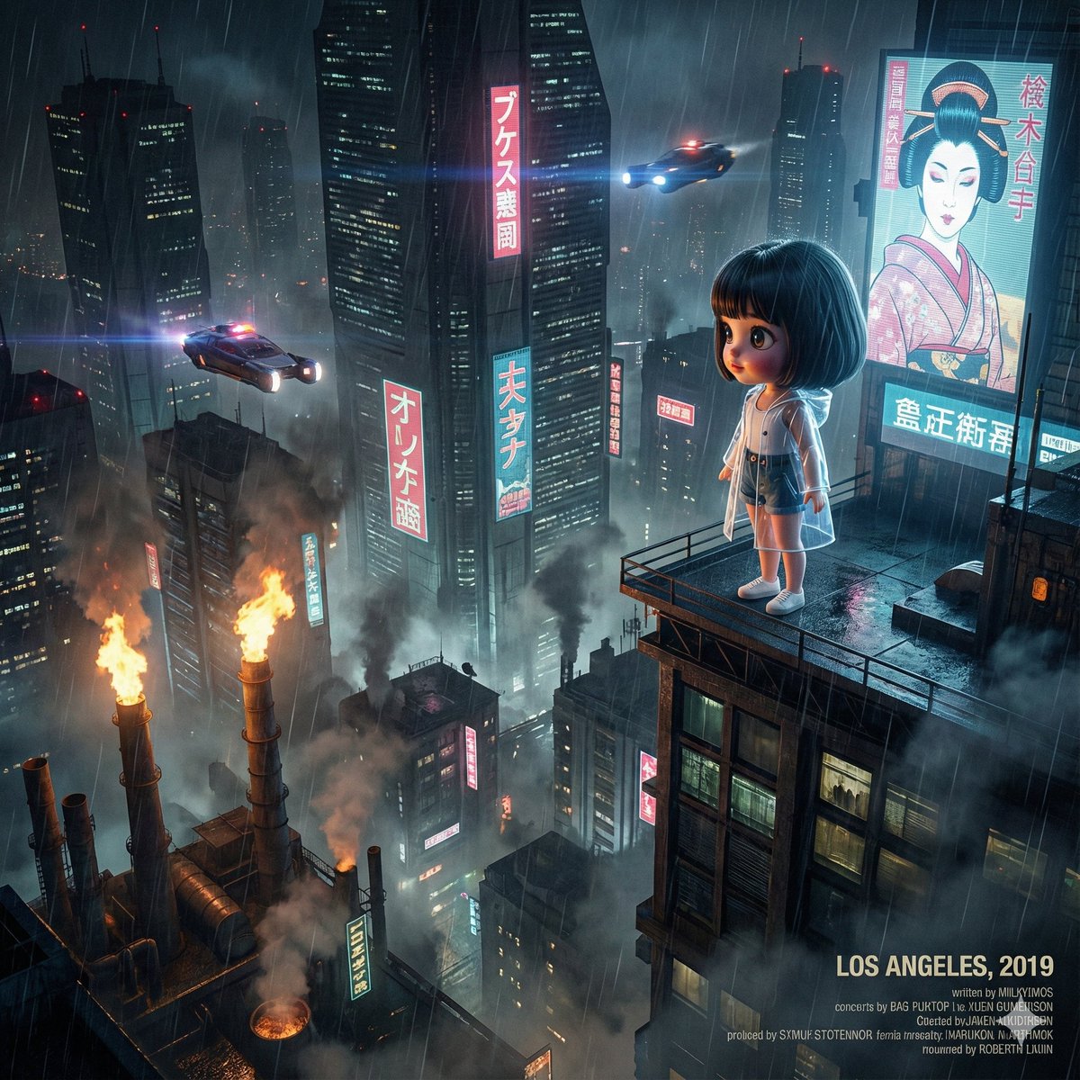 YouTube Thumbnail - Blade Runner Opening Style Image - 1