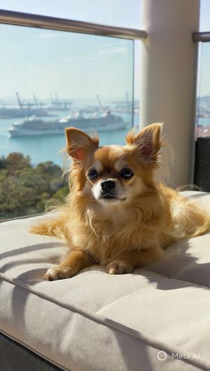 Structured Photorealistic Chihuahua on Balcony (Duplicate)