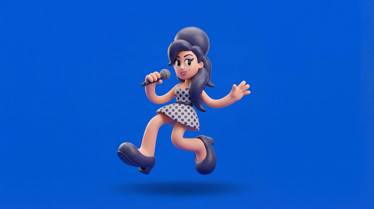 Game Asset - Rubberhose 3D Character Prompt - 2