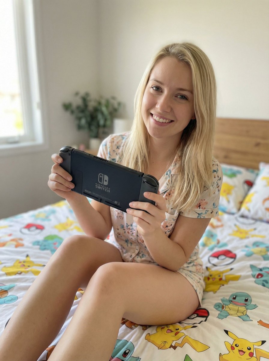 Product Marketing - Casual Lifestyle Portrait with Nintendo Switch Prompt - 1