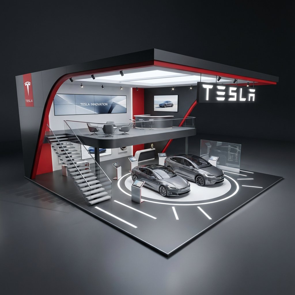 Product Marketing - Hyper-Realistic 3D Architectural Exhibition Booth Visualization - 1