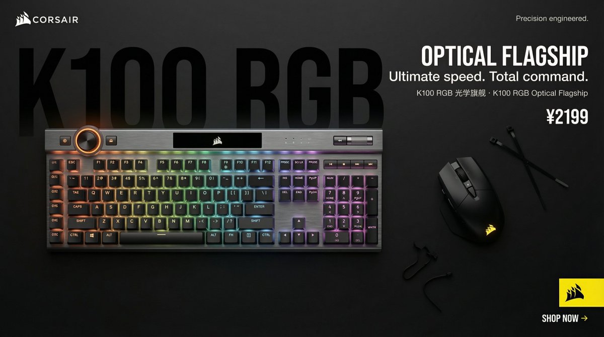 Mechanical Keyboard Themed Art Poster Prompt 4