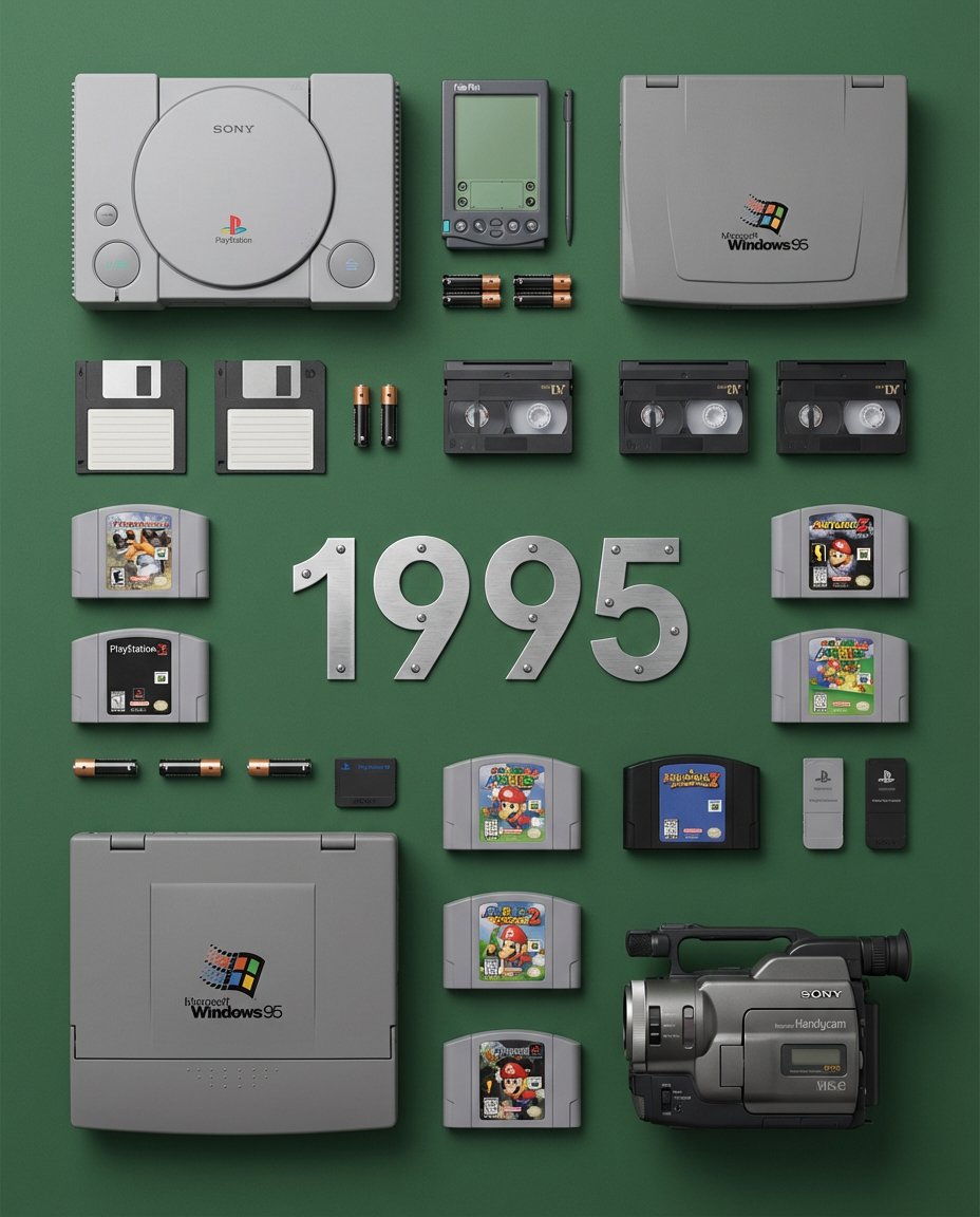 Product Marketing - Knolling Flat Lay Photography Prompt (Specific Year) - 1