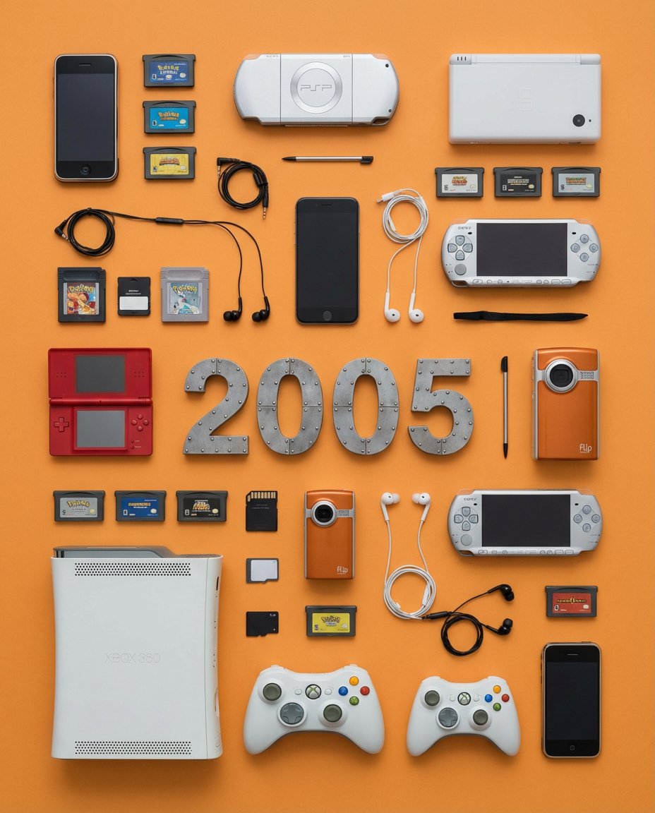 Product Marketing - Knolling Flat Lay Photography Prompt (Specific Year) - 2