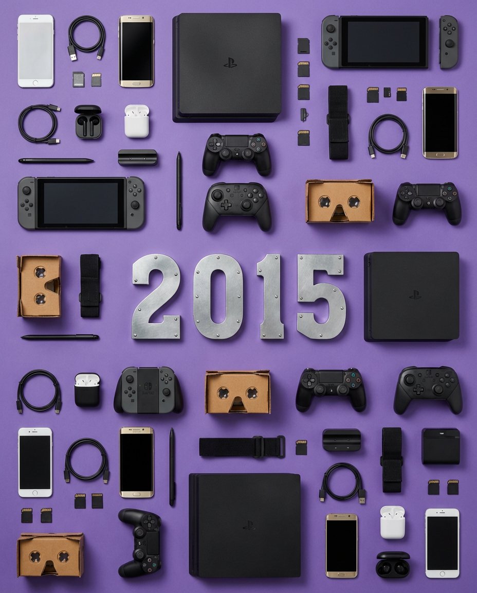 Product Marketing - Knolling Flat Lay Photography Prompt (Specific Year) - 4