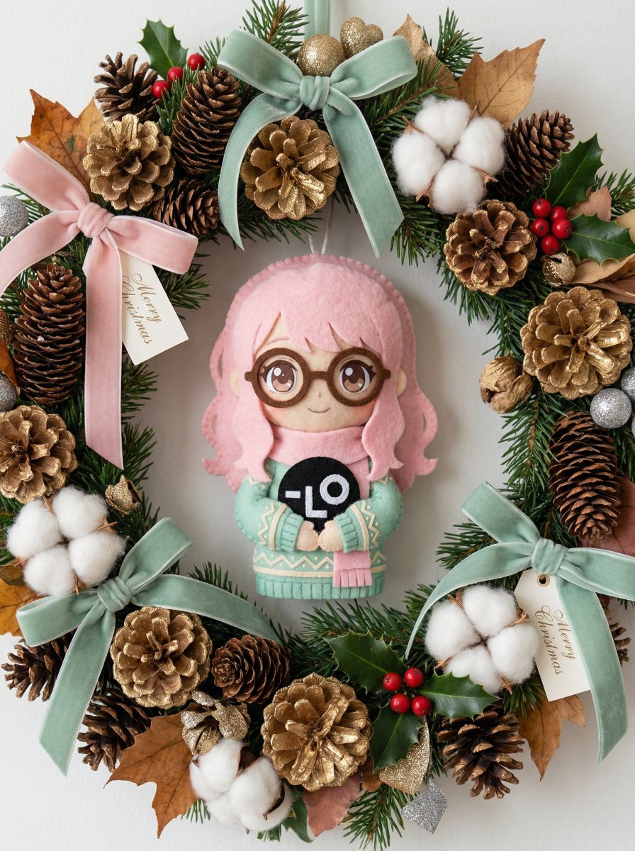 E-commerce Main Image - Handmade Christmas Wreath Generator with Custom Ornament - 1