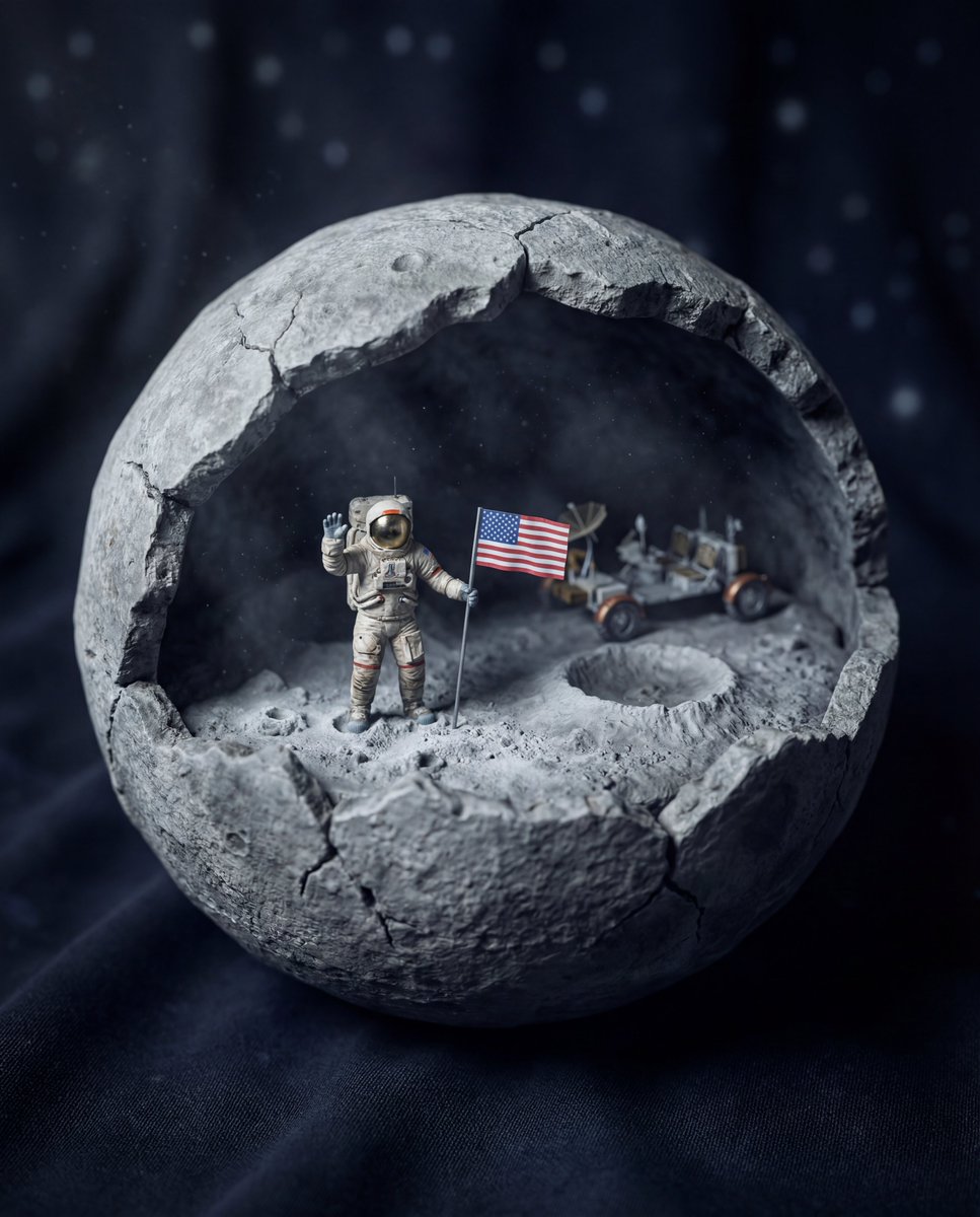 Miniature World Diorama Inside a Sphere 3