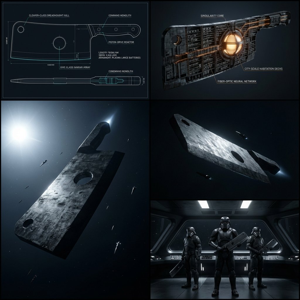 Kitchen Utensil to Interstellar Warship Transformation