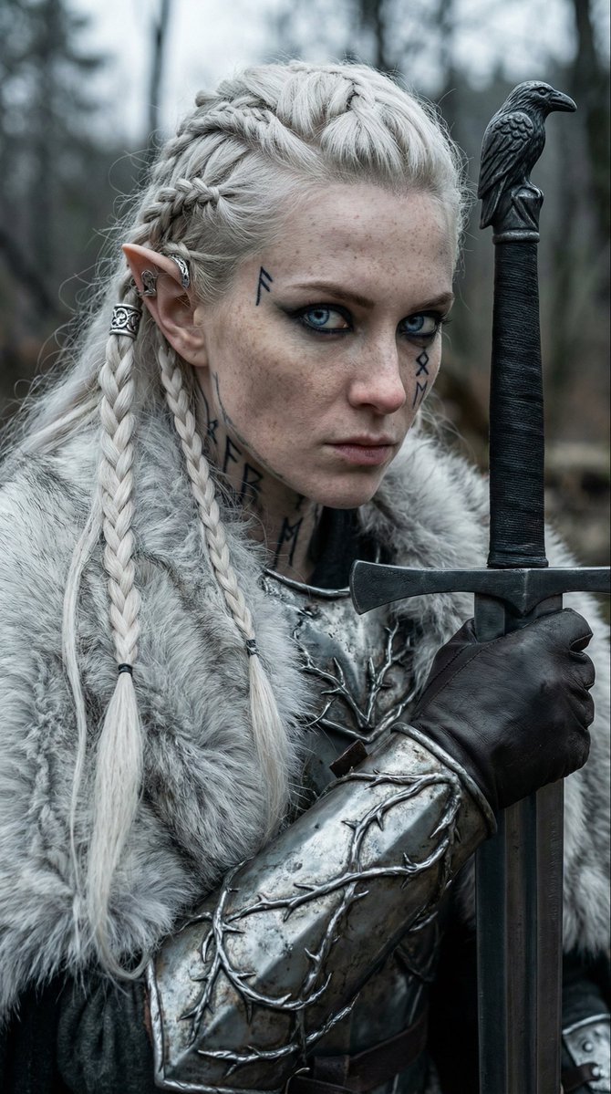Fierce Elven Warrior Princess Cinematic Portrait 2