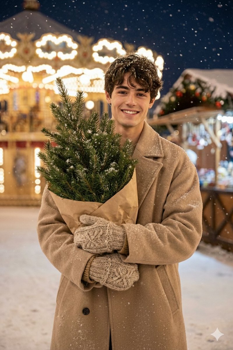Hyper-realistic Christmas Village Portrait