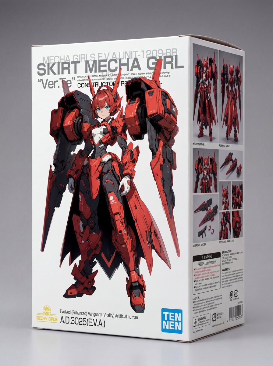 Plastic Model Kit Packaging Generation Prompt 2