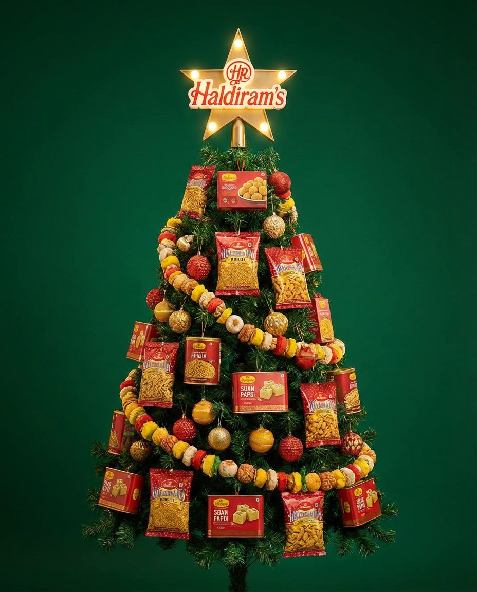 Christmas Tree Branding Template Prompt