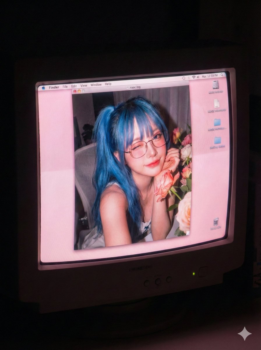 Sample output image for Old Computer Effect Portrait Prompt