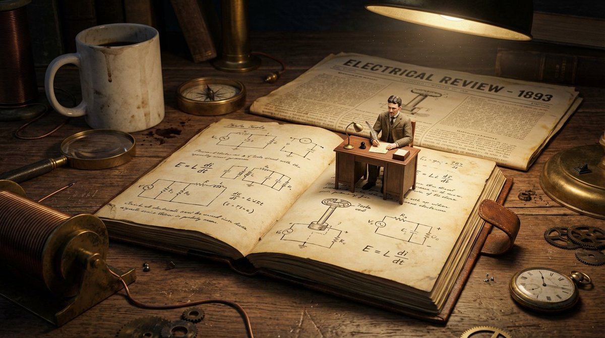 Macro Diorama of a Scientist's Historical Workspace