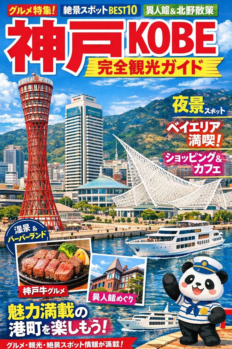 Magazine Cover Generation for Kobe Tourism 2