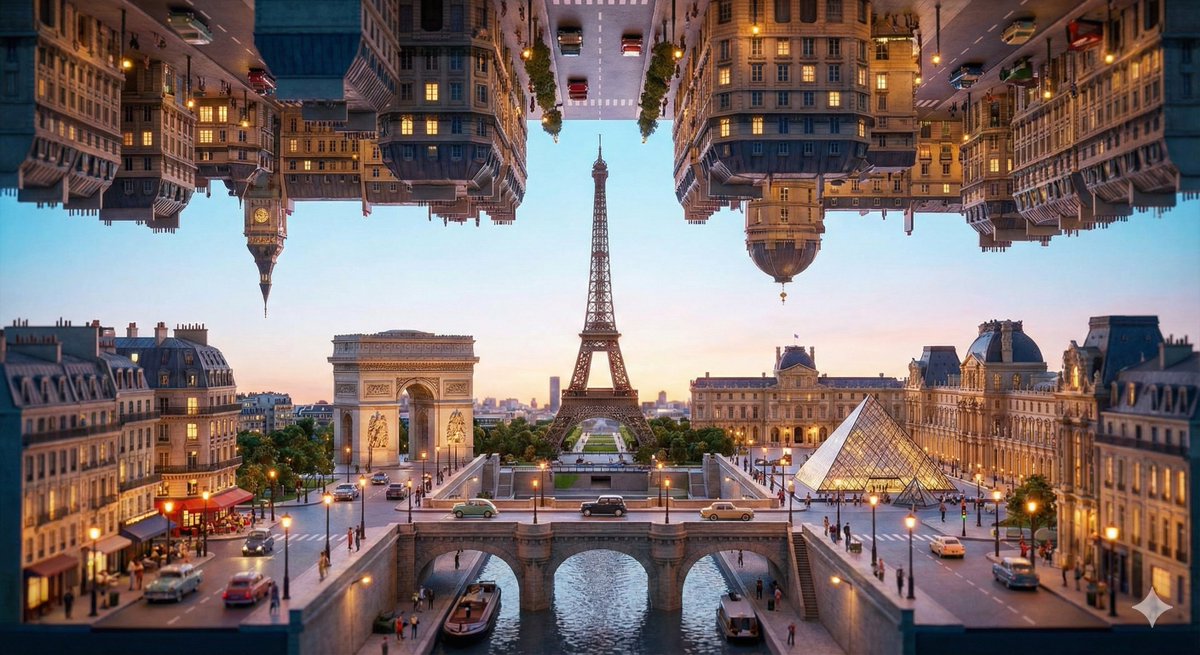 Inception-Style Folding City Diorama Prompt