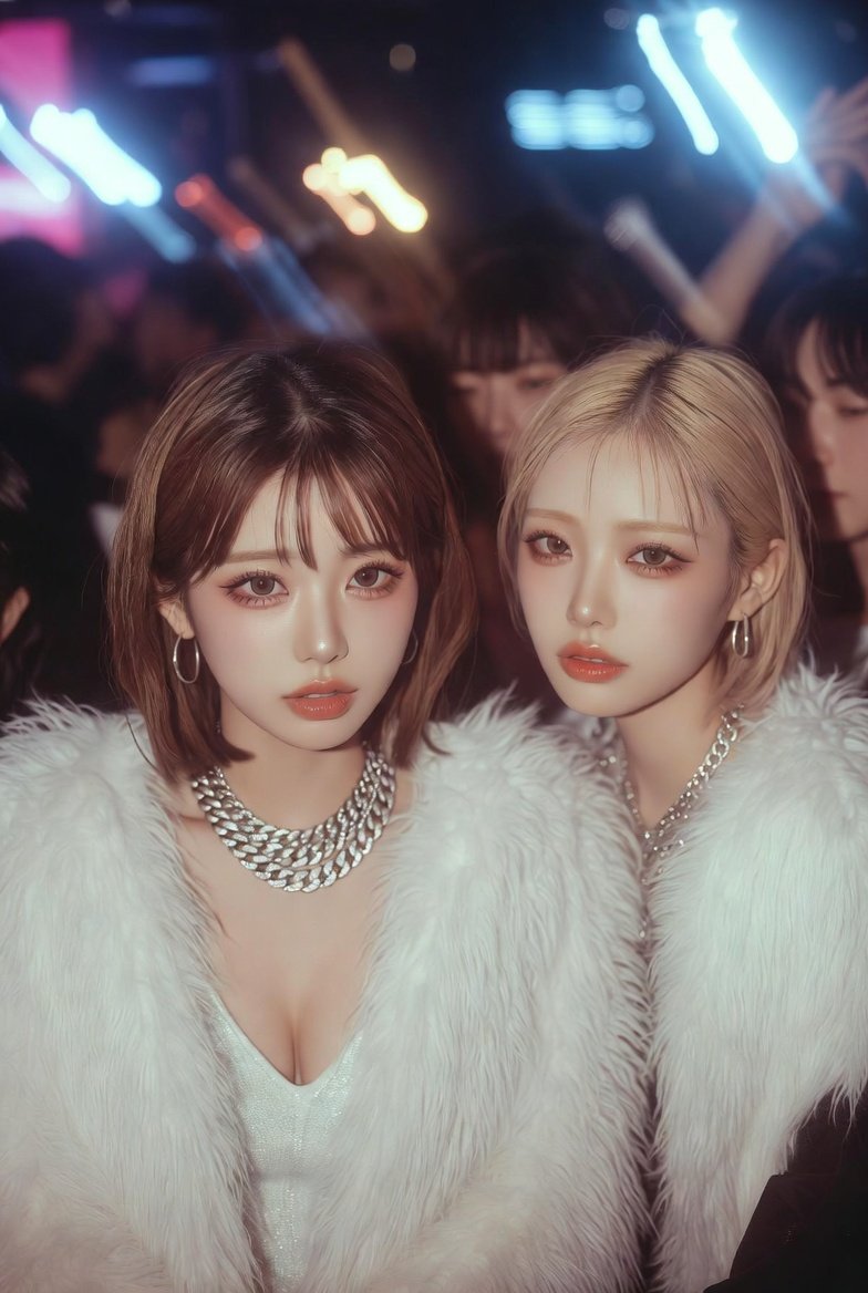 Y2K Nightclub Snapshot with Flash Photography