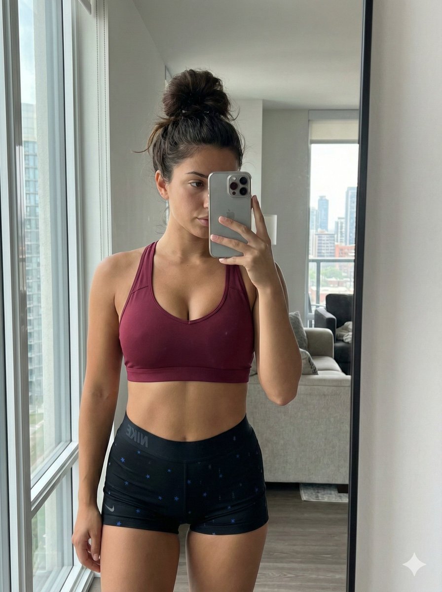 Mirror Selfie with Curvy Physique and ControlNet Constraints 2