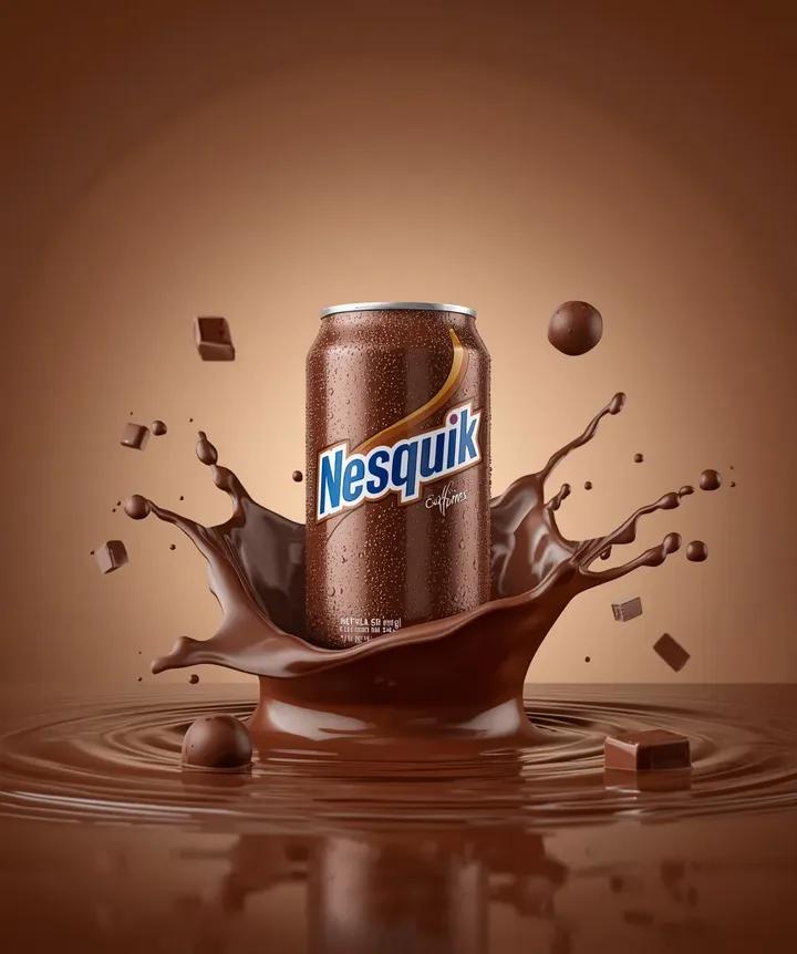Macro Product Photography: Chilled Chocolate Drink Can
