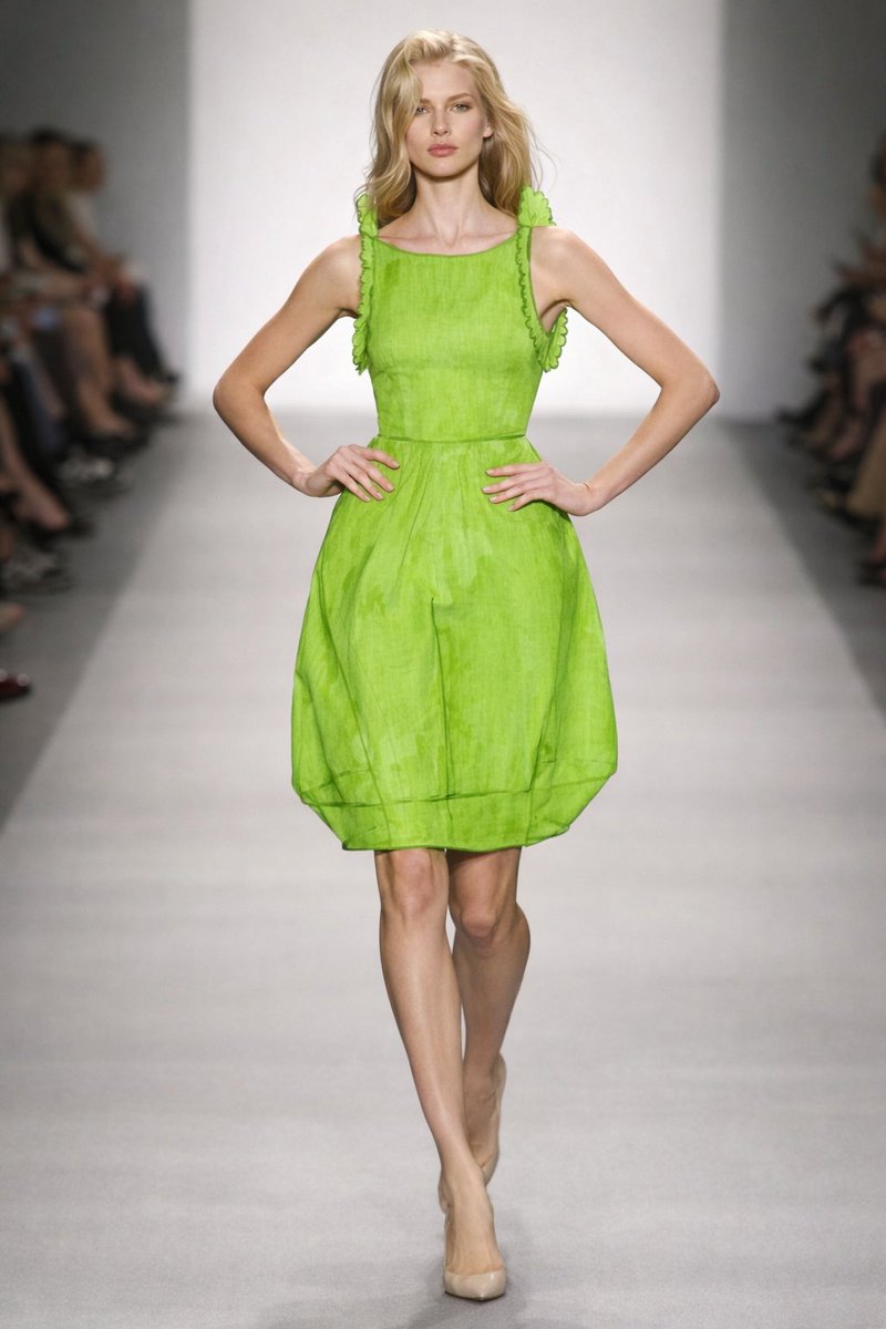 Model Walking Down Runway Prompt