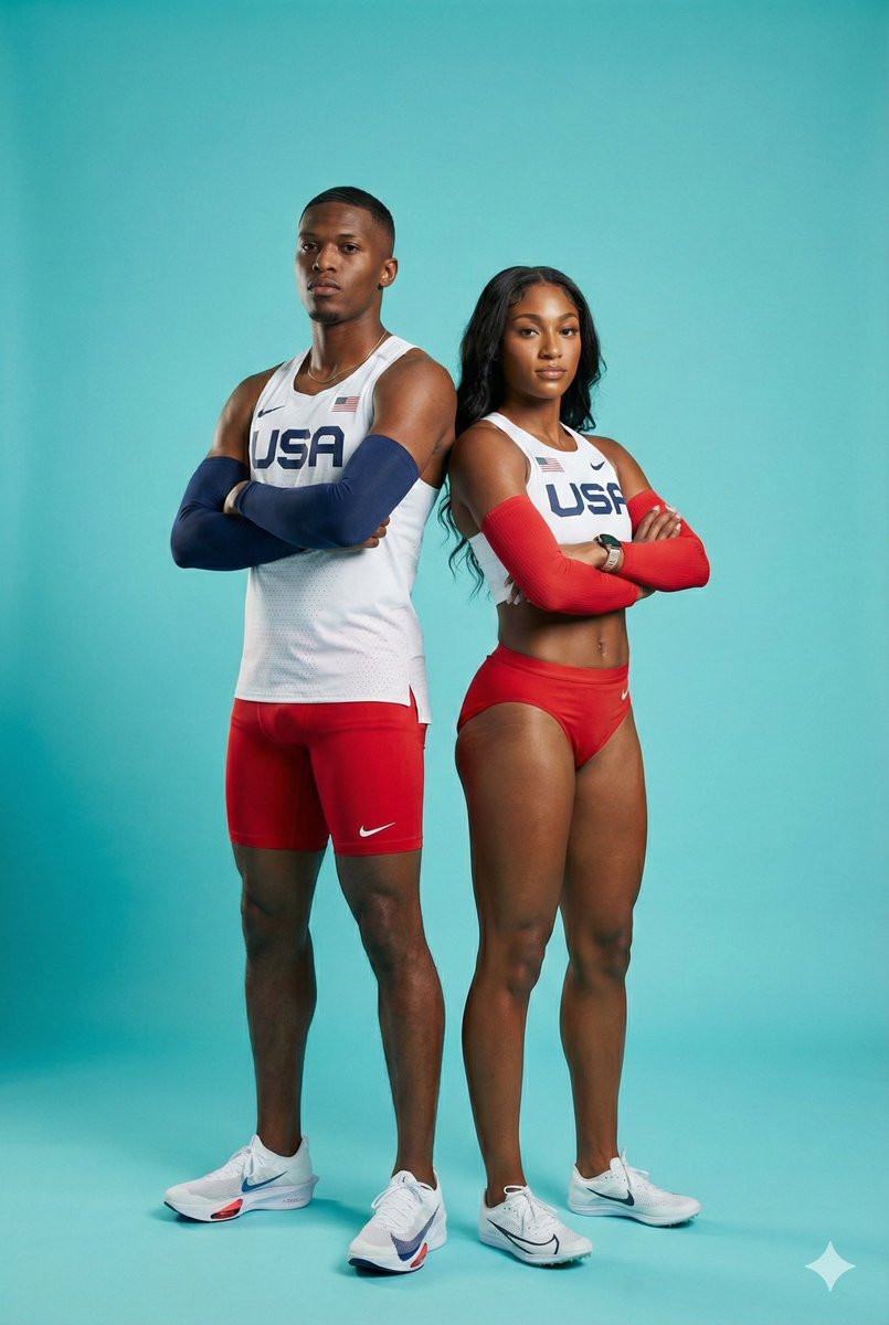 Ultra-Photorealistic Team USA Track Athletes Portrait 2