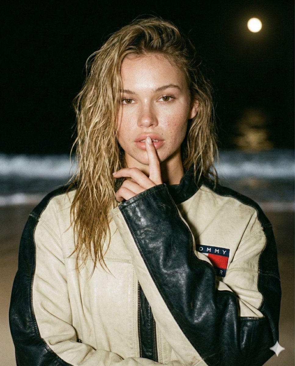 Candid Celebrity Flash Photo on a Night Beach 2
