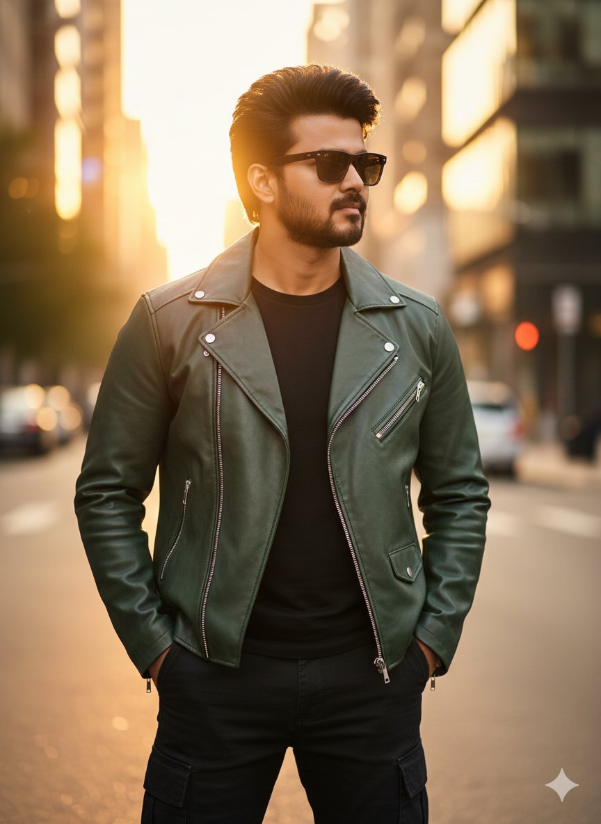 Ultra-Realistic Golden Hour City Street Portrait (Face Lock) 4