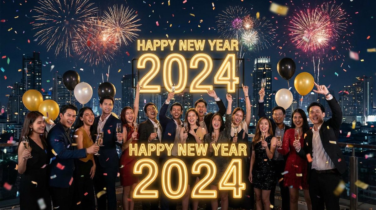 Simple 'Happy New Year' Prompt