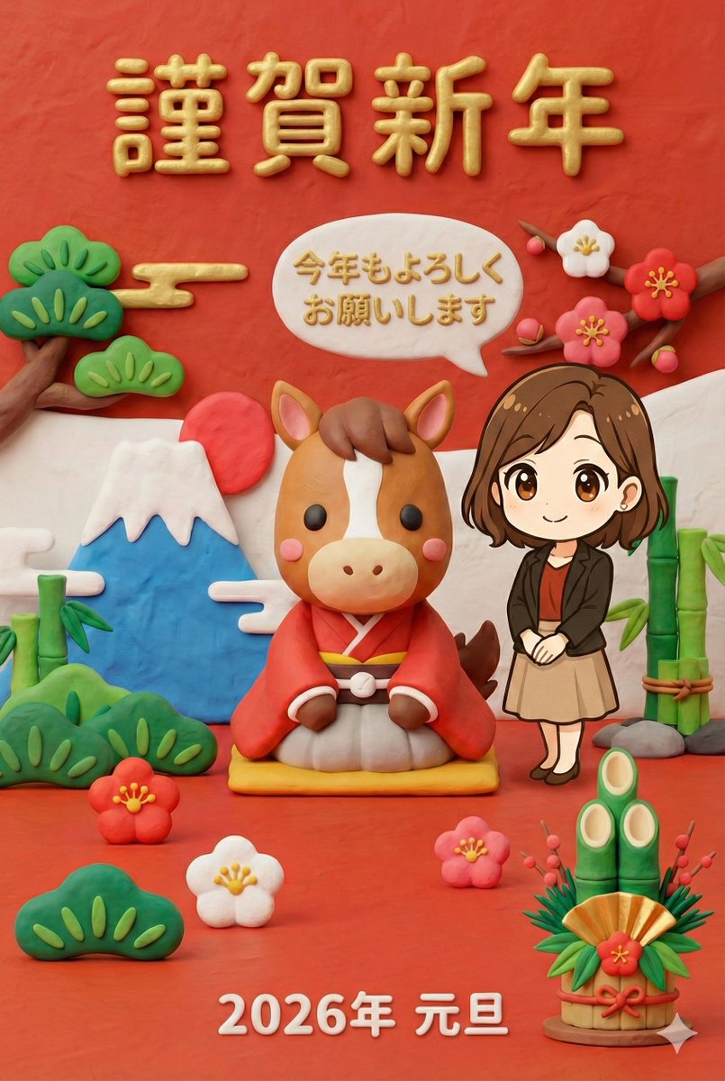 New Year's Greeting Image Generation in Claymation Style