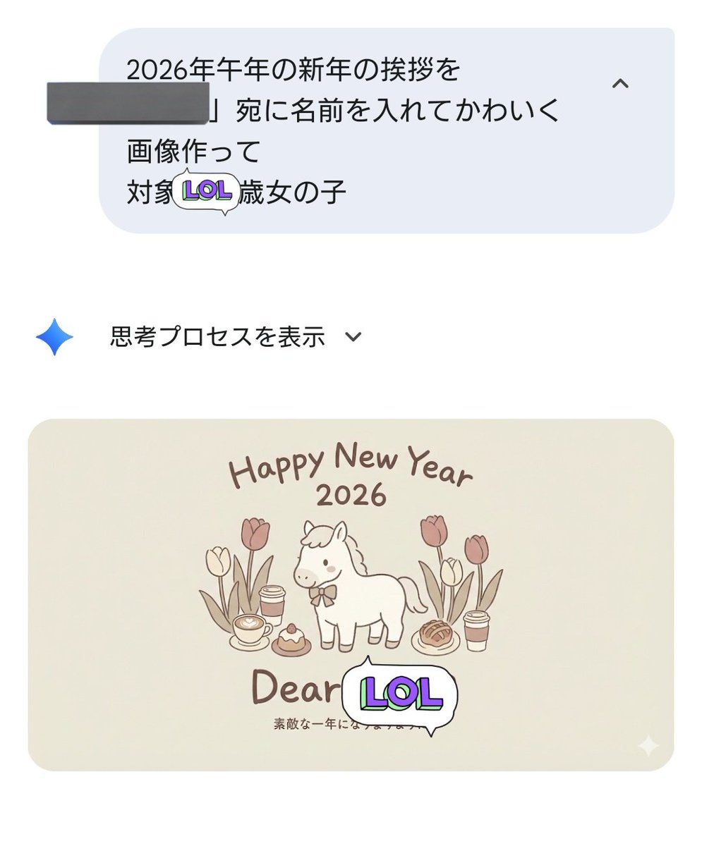 New Year's Greeting Illustration Prompt with Name 2
