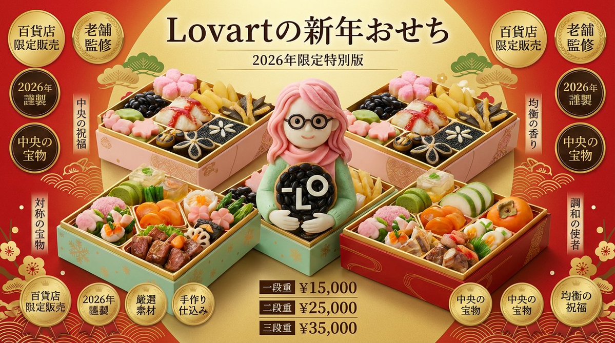 New Year's Osechi Dish Advertisement Key Visual Generation Prompt 2