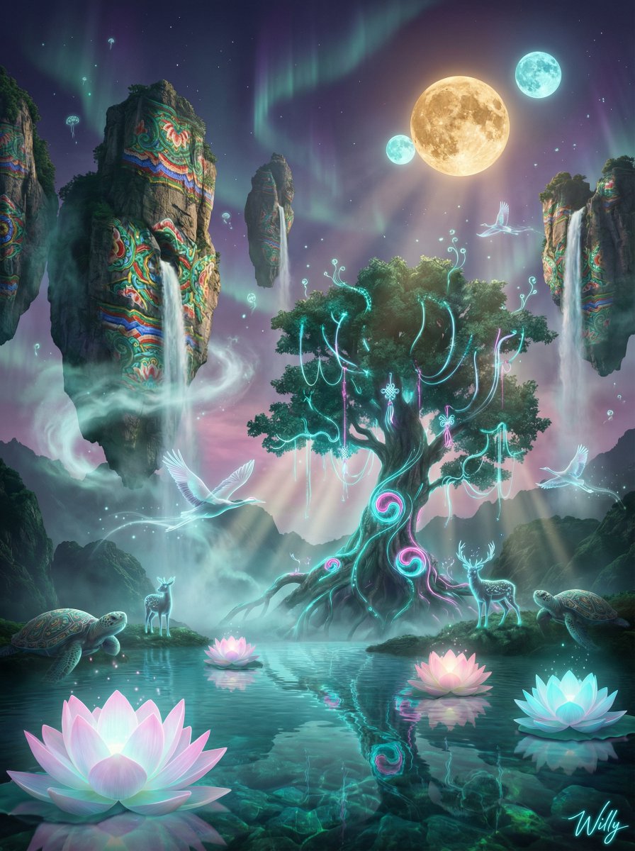 Korean-Inspired Avatar Pandora Floating Mountain Landscape 2
