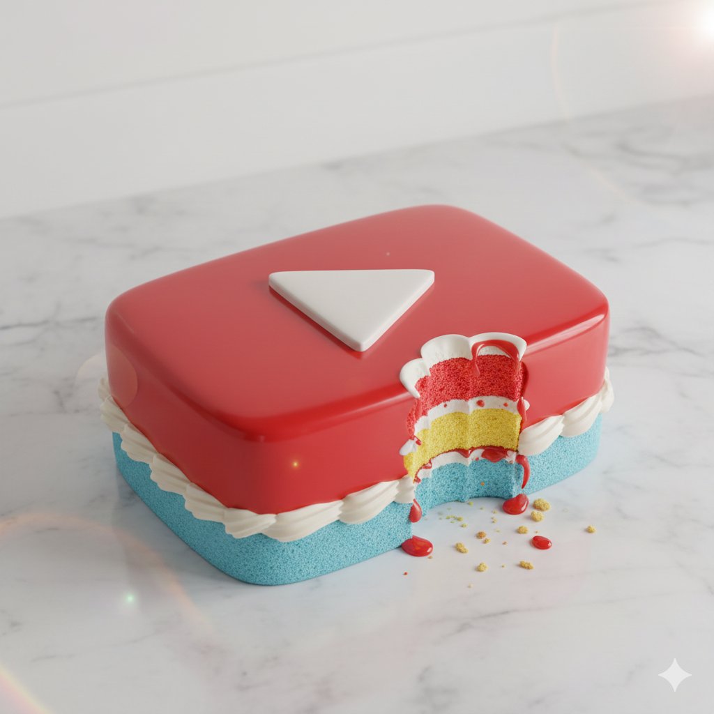 Whimsical hyper-realistic cake illustration prompt 2