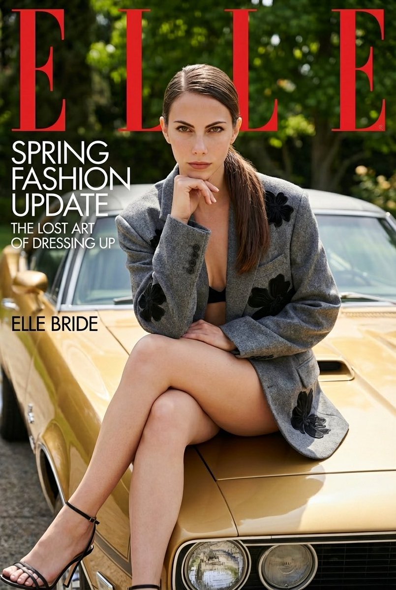 High-Fashion ELLE Magazine Cover Shot Prompt