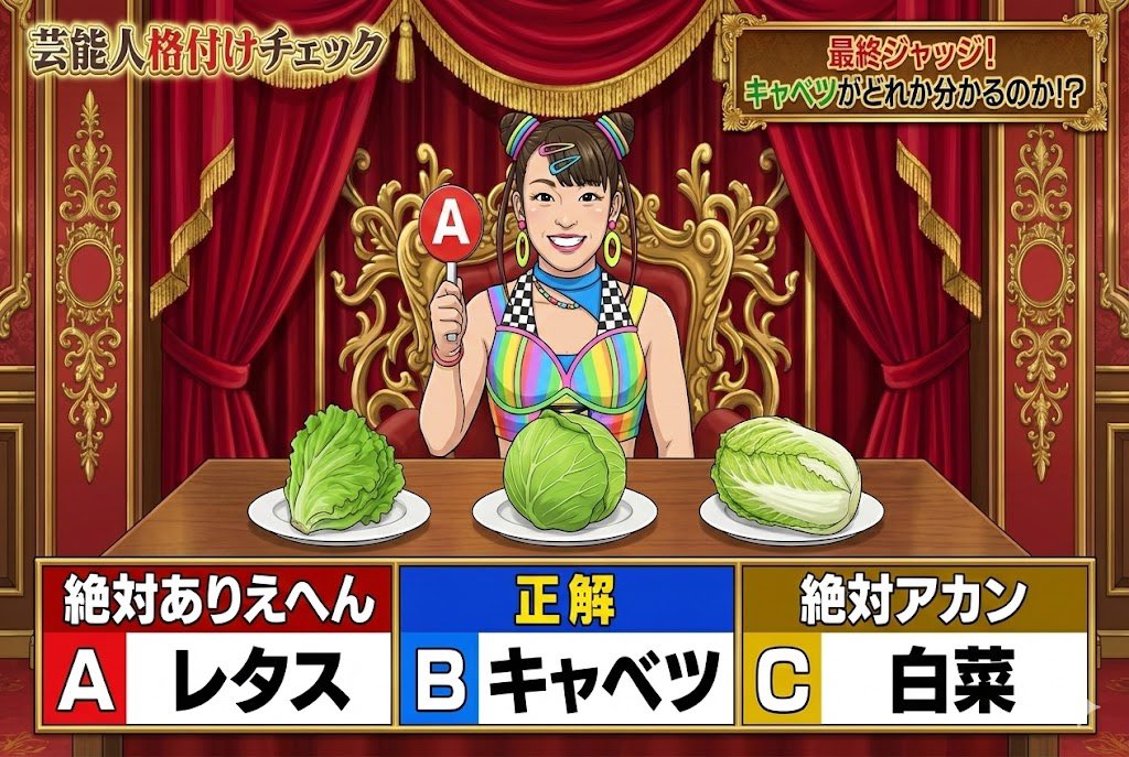 Japanese TV Parody Image Generation Prompt