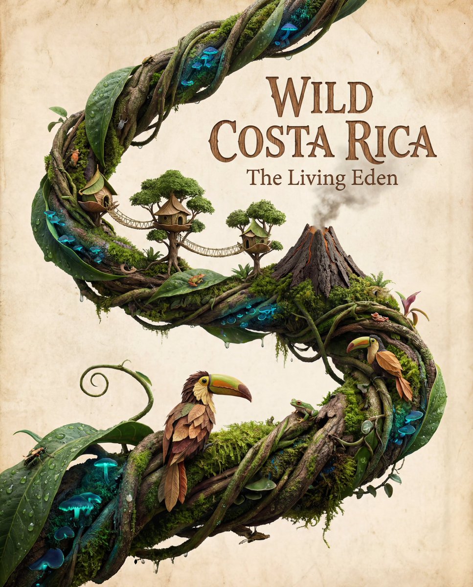 Miniature World in a Liquid Stroke Template